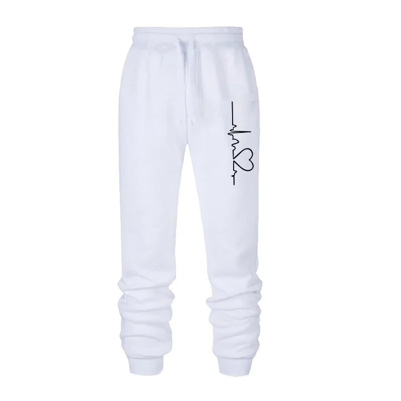 Women's Heartbeat Joggers in White